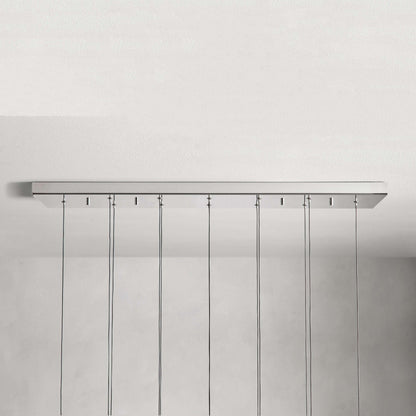 Raindrop Glass Linear Chandelier