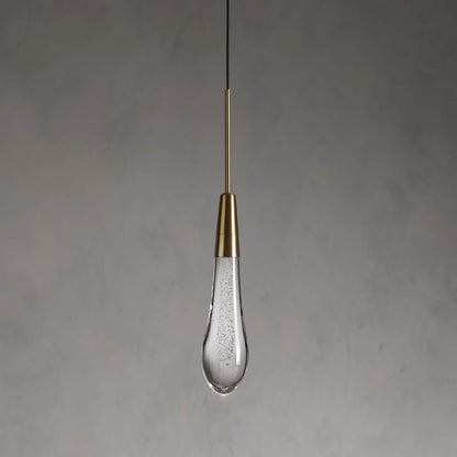 Raindrop Glass Single Pendant Light