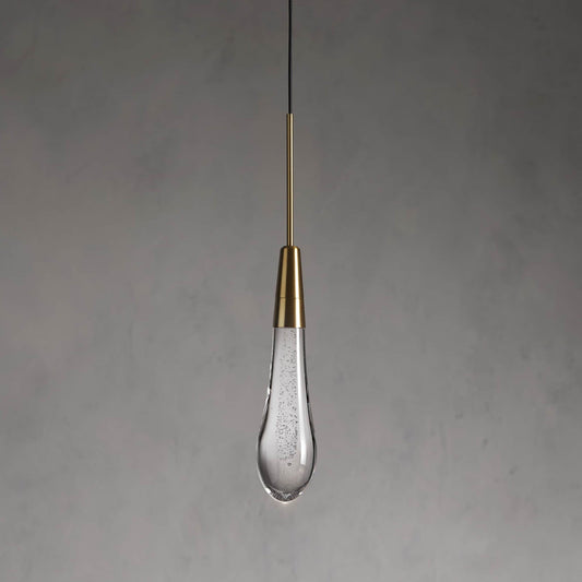 Raindrop Glass Single Pendant Light