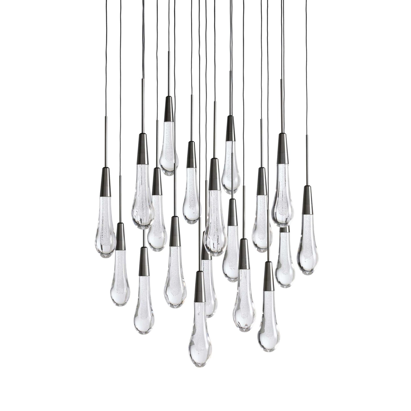 Raindrop Glass Round Chandelier