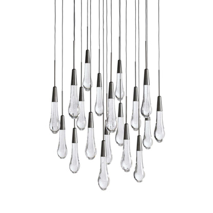 Raindrop Glass Round Chandelier