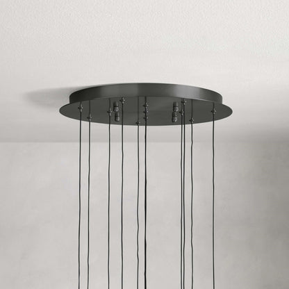 Raindrop Glass Round Chandelier