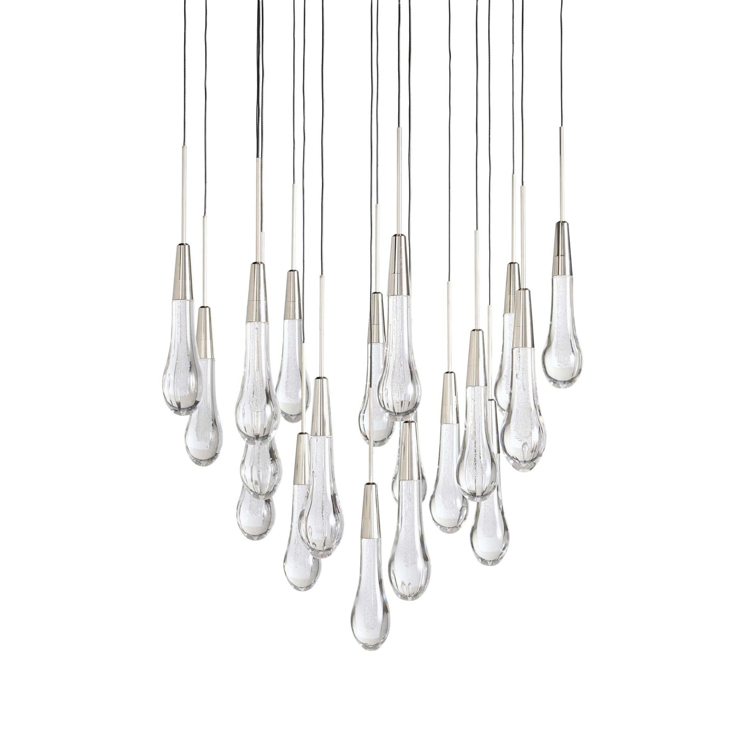 Raindrop Glass Round Chandelier