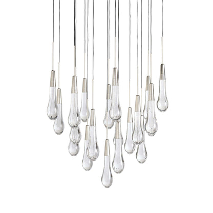 Raindrop Glass Round Chandelier