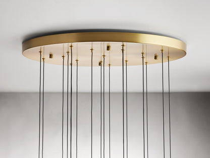 Raindrop Glass Round Chandelier