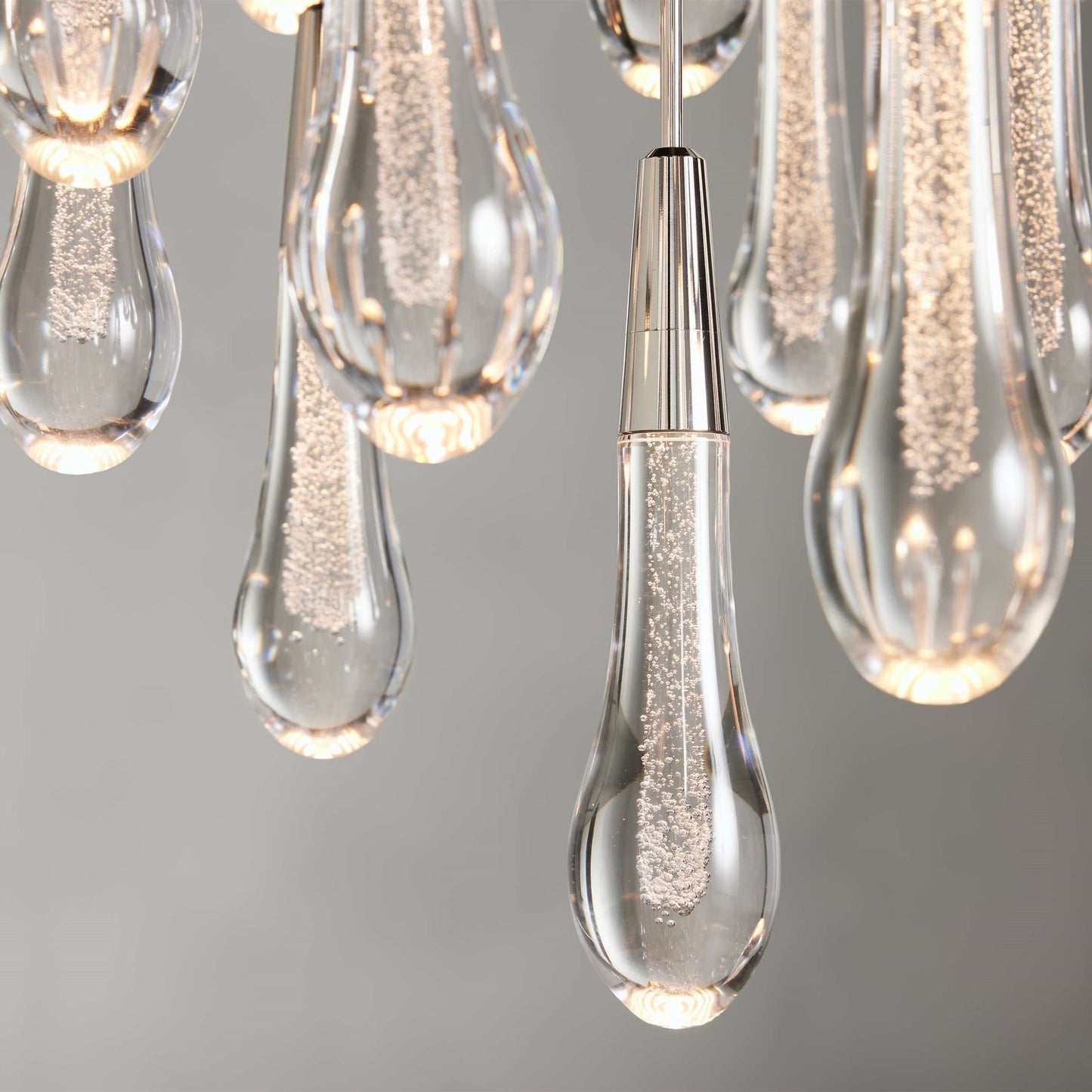 Raindrop Glass Round Chandelier