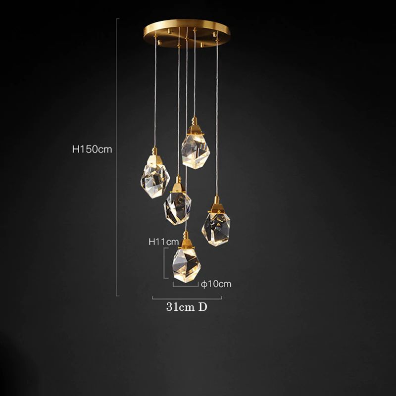 Amara Crystal Multi-Lights Pendant