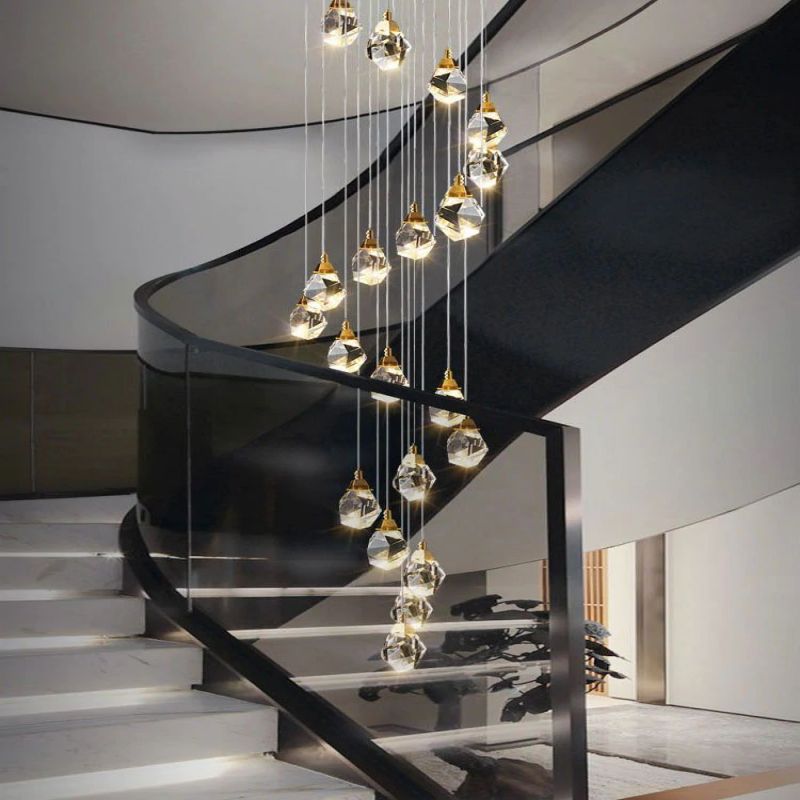 Amara Crystal Staircase Chandelier