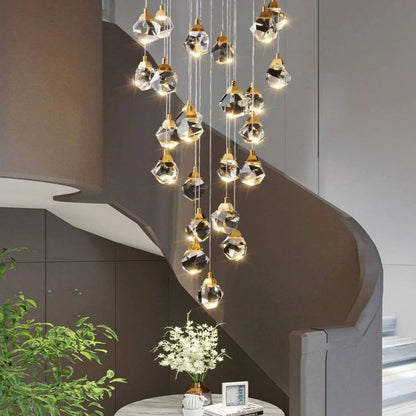 Amara Crystal Staircase Chandelier