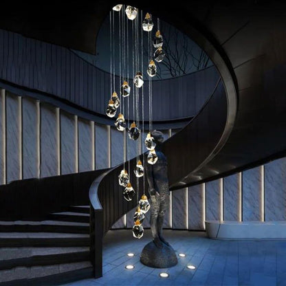 Amara Crystal Staircase Chandelier